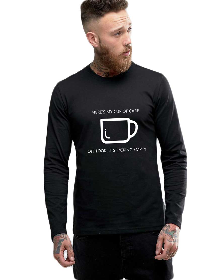 Bluza barbati neagra - Cup of care